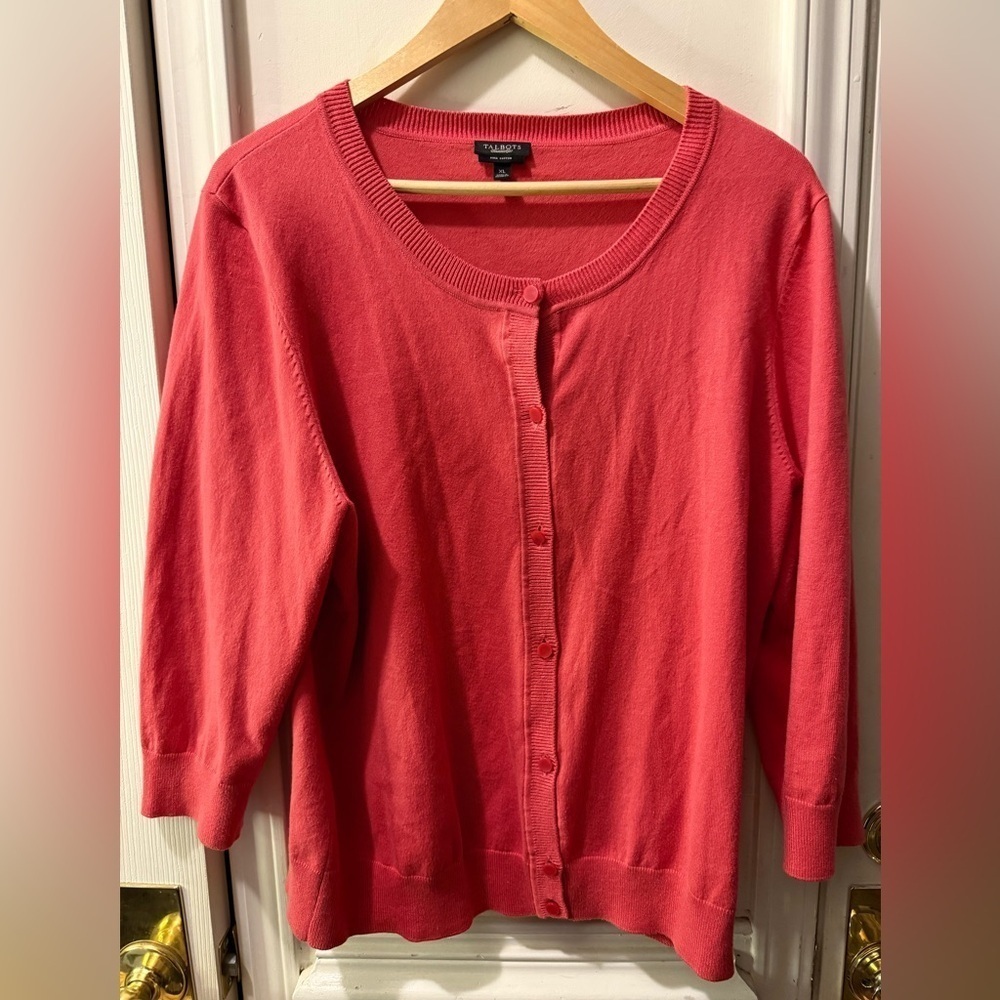 Talbots Pima Cotton Kate Cardigan
